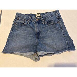 J Crew Blue Denim Cut-Off Shorts 100% Cotton Medium Wash Women’s Size 26